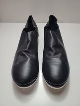 Leo&#39;s Ultratone Tap Shoes 5068 Jet Black Size 9AD Leather Slip-on New Box Damage - £23.15 GBP