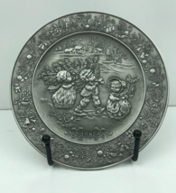 1982 Hallmark Christmas Pewter Plate Designed by Mary Hamilton - Made USA - £14.43 GBP