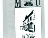 1887 Olde Towne Restaurant Menu Main Hillsboro Kansas - £14.24 GBP