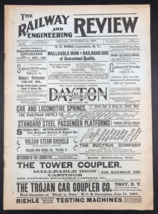 Antique November 20, 1897 Railway &amp; Engineering Review Train Locomotive ... - £114.64 GBP