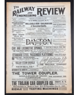 Antique November 20, 1897 Railway &amp; Engineering Review Train Locomotive ... - £113.29 GBP