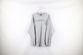 Vintage Mens 2XL Distressed MLS Seattle Sounders FC Soccer Long Sleeve T-Shirt - £35.46 GBP