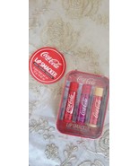Lip Smacker Coca Cola Lip Balm Lip Collection Gift Tin Set - 3 Lip Balms - $12.97 CAD