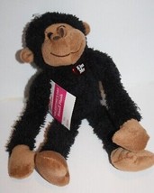 Dan Dee Valentines Kiss Me Monkey 10&quot; Black Plush Soft Toy Stuffed NEW Walmart - £16.07 GBP