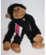 Dan Dee Valentines Kiss Me Monkey 10&quot; Black Plush Soft Toy Stuffed NEW W... - £16.23 GBP