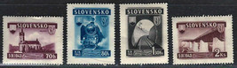 Slovakia 1943 Very Fine Mint Ng Stamps Set Scott # 89-92 - £1.42 GBP