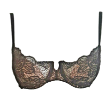 34C Victoria Secret Push Up Bra Very Sexy Black Lace Not Padded Lined Un... - $21.46