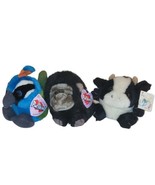 Vintage Puffkins MJC Purr-fection Plush Lot 3 Peacock Cow Gorilla Ape Mo... - £12.13 GBP