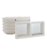 Pack Of 6 Yukino Hana Snowflakes Melamine 2 Partition Condiments Sauce D... - $727.35 MXN