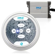 Pyle IP-65 600W Waterproof Bluetooth Marine 2-Channel Wireless Amplifier - $48.59