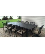 11 piece outdoor dining set patio cast aluminum furniture 10 person table. - £3,342.90 GBP