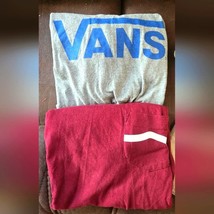 Two Vans tshirts, size L - $16.83