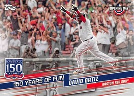 2019 Topps Opening Day 150 Years Of Fun #YOF20 David Ortiz Boston Red Sox - £0.75 GBP