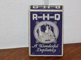Vintage RHQ Removes Hair Quickly Depilatory Advertising Box Unused - $276.80 MXN