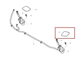 Painted or Primed BMW Front Left Head Lamp Wash Cover 1 Series E81 E82 E87 E88 - £28.28 GBP