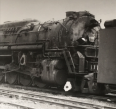 Pennsylvania Railroad PRR #6419 2-10-4 Locomotive Train B&amp;W Photo Columbus OH - £9.59 GBP