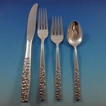 Contessina by Towle Sterling Silver Floral Flatware Set For 12 Service 48 Pcs - £2,009.68 GBP