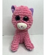 Rare WalMart Plush Pink Purple Cat Large Eyes Kitty 9" - $15.99