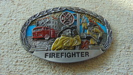 Oval Firefighter belt buckle- new - £14.06 GBP