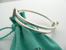 Tiffany &amp; Co Silver Gehry Axis Bangle Bracelet Cuff Rare Gift Pouch Love Art - £1,349.76 GBP