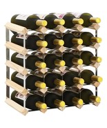 vidaXL Solid Pinewood Wine Rack for 20 Bottles - Compact Storage Wine Ce... - €104,90 EUR