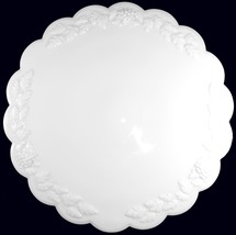 Westmoreland Milk Glass Paneled Grape Pattern 12&quot;d Low Footed Cake Plate... - £109.83 GBP