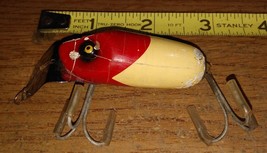 Vintage South Bend Pike Oreno Red Arrow Head 2 1/2&quot; Wood Crankbait Fishing Lure - £27.54 GBP