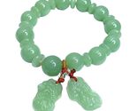 Handmade Chunky Jade Bracelet | Natural Stone | Unisex | Heart Chakra - $28.71