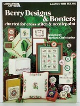 Cross Stitch Berry Designs &amp; Borders Barbara Christopher Leisure Arts Le... - $4.98