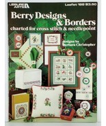 Cross Stitch Berry Designs &amp; Borders Barbara Christopher Leisure Arts Le... - £3.90 GBP