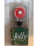 WORLD ARTISAN DESIGN COLLECTION WINE BOTTLE STOPPER PEPPERMINT CANDY HOL... - £12.05 GBP