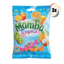 3x Bags Storck Mamba Tropics Assorted Mix Fruit Chews 3.52oz ( Fast Shipping! ) - £10.99 GBP