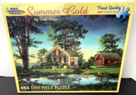 White Mountain SUMMER GOLD Fred Swan #6545 Jigsaw Puzzle 1000pc 24x30 2014 NEW - $19.79