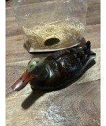 Vintage Wooden Carved Duck Handcrafted Signed “L. Tremblay” 7” L  2.5” T - €26,60 EUR