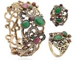  bangle ring sets vintage indian banquet jewelry turkish ethnic bride jewelry sets thumb155 crop