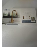 MOEN Maureen 87493BG Brushed Gold 1 Handle High Arc Pulldown Kitchen Faucet - $221.16