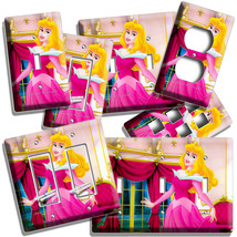 Princess Aurora Sleeping Beauty Pink Dress Light Switch Outlet Wall Plates Decor - £14.15 GBP+