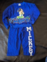 1980 Mickey Mouse Doctor Sweat Suit Pants Shirt Blue Disney Pilgrim Youth USA - £44.39 GBP+