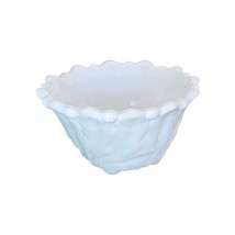 Vintage ~ Four (4) ~ 4.5&quot; Dia ~ White Milk Glass ~ Footed ~ Individual B... - $40.00
