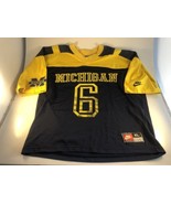 Vintage NIKE Team Sports Michigan Wolverines Football Jersey Shirt XL US... - £27.36 GBP