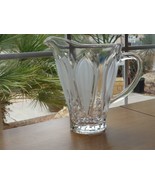 Bohemia Glass Pitcher Frosted Hand Made Czech Heavy 9&quot; Karolinka Ice Tea... - $713.49 MXN