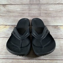 Crocs Womens Size 10 Black Flip Flop Synthetic Sandals - £13.30 GBP
