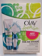 New Olay Fresh Effects Va-Va-Vivid Powered Contour Face Cleansing System Kit NIB - £1.59 GBP