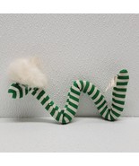 RARE Vintage Wrap Around Inch-Worm Green White Stripe Hair Bendable Pose... - €61,32 EUR