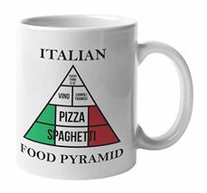 Make Your Mark Design Funny Italian Food Pyramid, Italians Ceramic Coffee &amp; Tea  - £15.56 GBP+