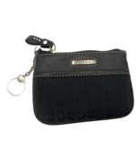Fossil Small Fabric Zipper Wallet/Pouch with Key Ring Black - $18.99