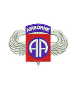 US Army 82nd Airborne Division with Jump Wings Embroidered Polo Shirt - $641.12 MXN+