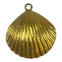 Vintage Italian Designer Mimi Di N Vintage Gold Tone Seashell Pendant 1 ... - £29.28 GBP