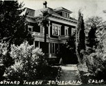 St Gothard Tavern St Helena California CA 1940 B&amp;W Litho Postcard C12 - $15.79