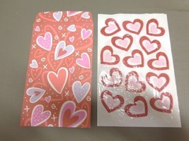Small Valentine envelope &amp; Bag Red White Hearts - £2.36 GBP